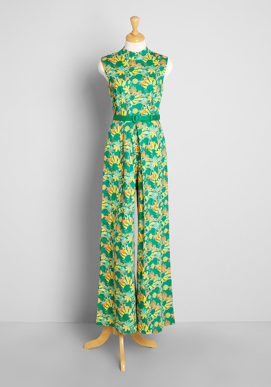 Summer In The 70's Wide-Leg Jumpsuit