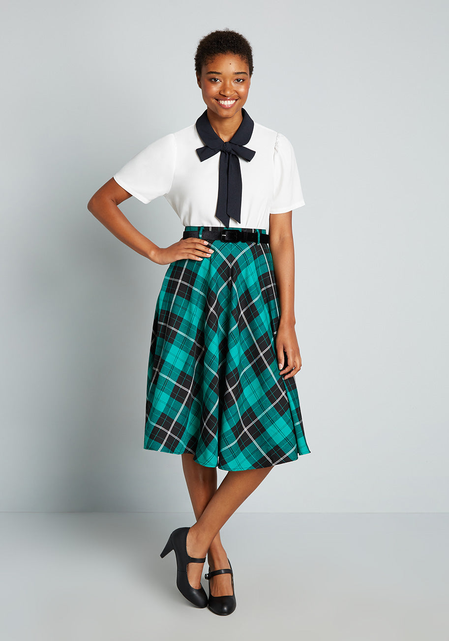 Prep School Precious Swing Skirt