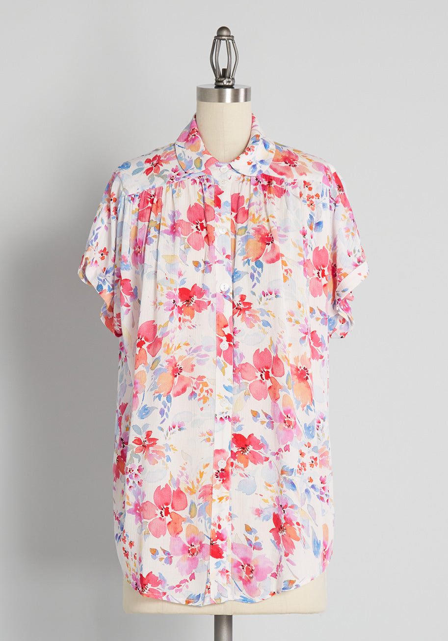 Blooming Watercolors Blouse