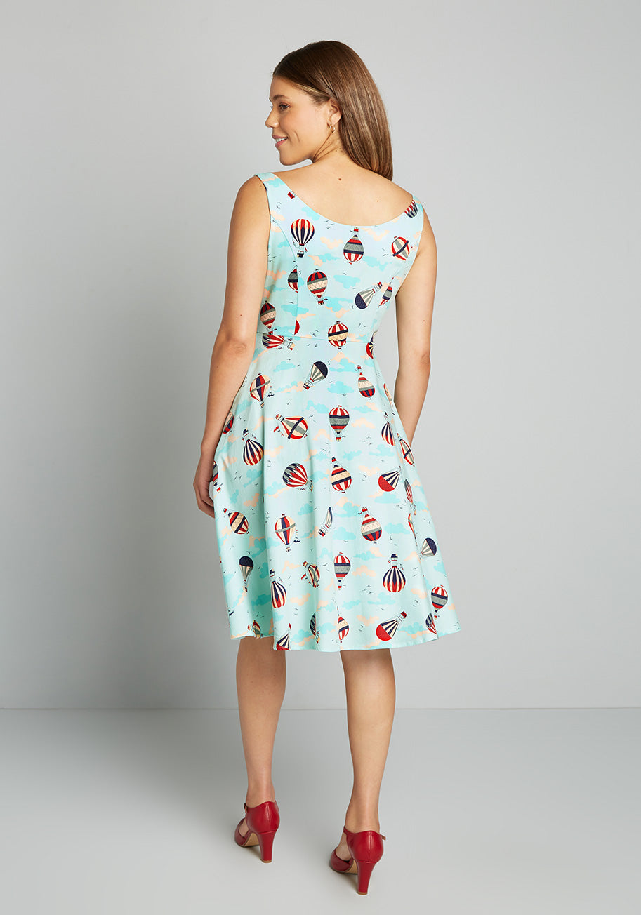 All About Uplifting Swing Dress