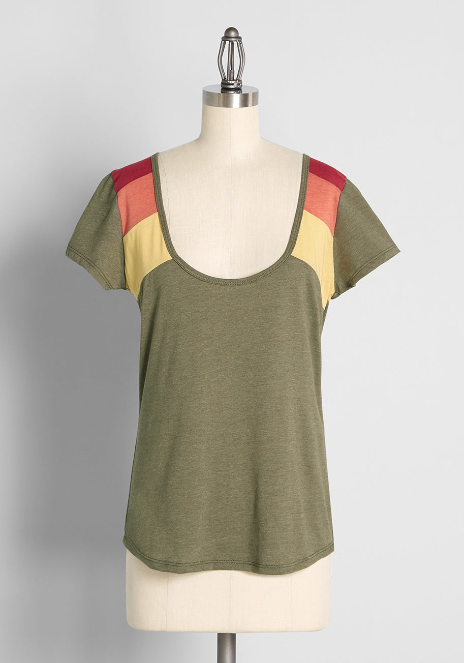 ModCloth x CAMP Collection Can't Stop Smiling Scoop Neck Tee