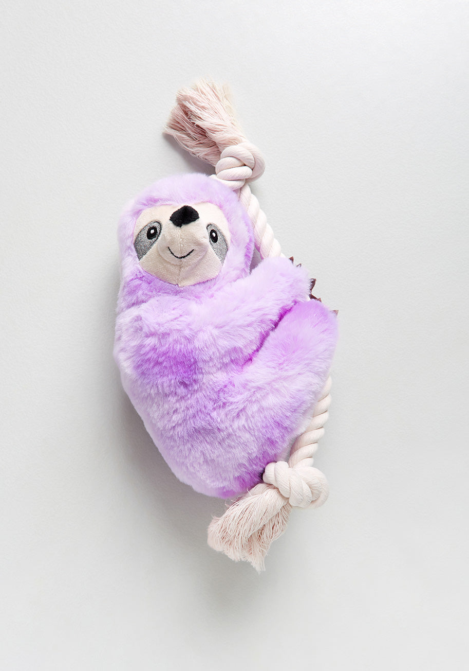 Sloth on a Rope Dog Toy