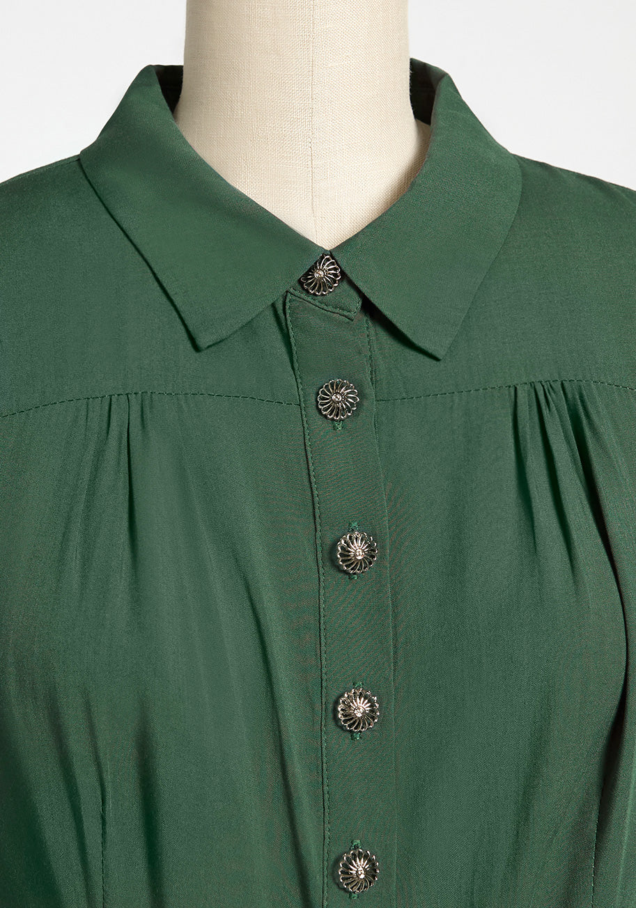 ModCloth x Collectif Poised for Success Blouse