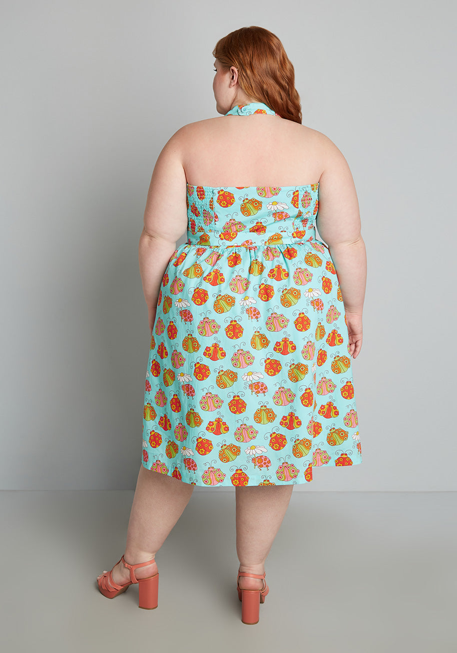 ModCloth x Marisol Muro Aligned With Destiny Fit And Flare Dress