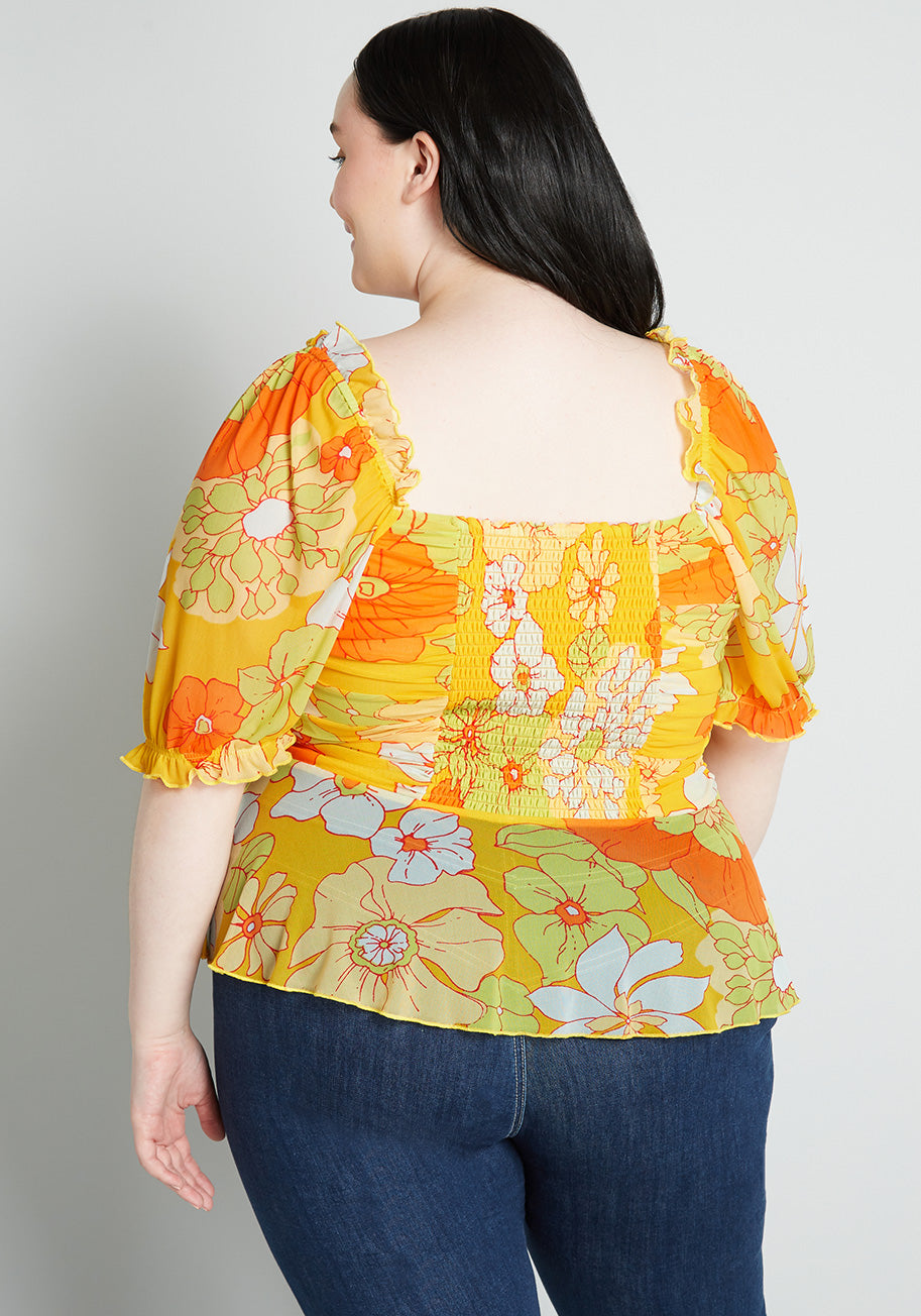 Summer Escape Upstate Peplum Top