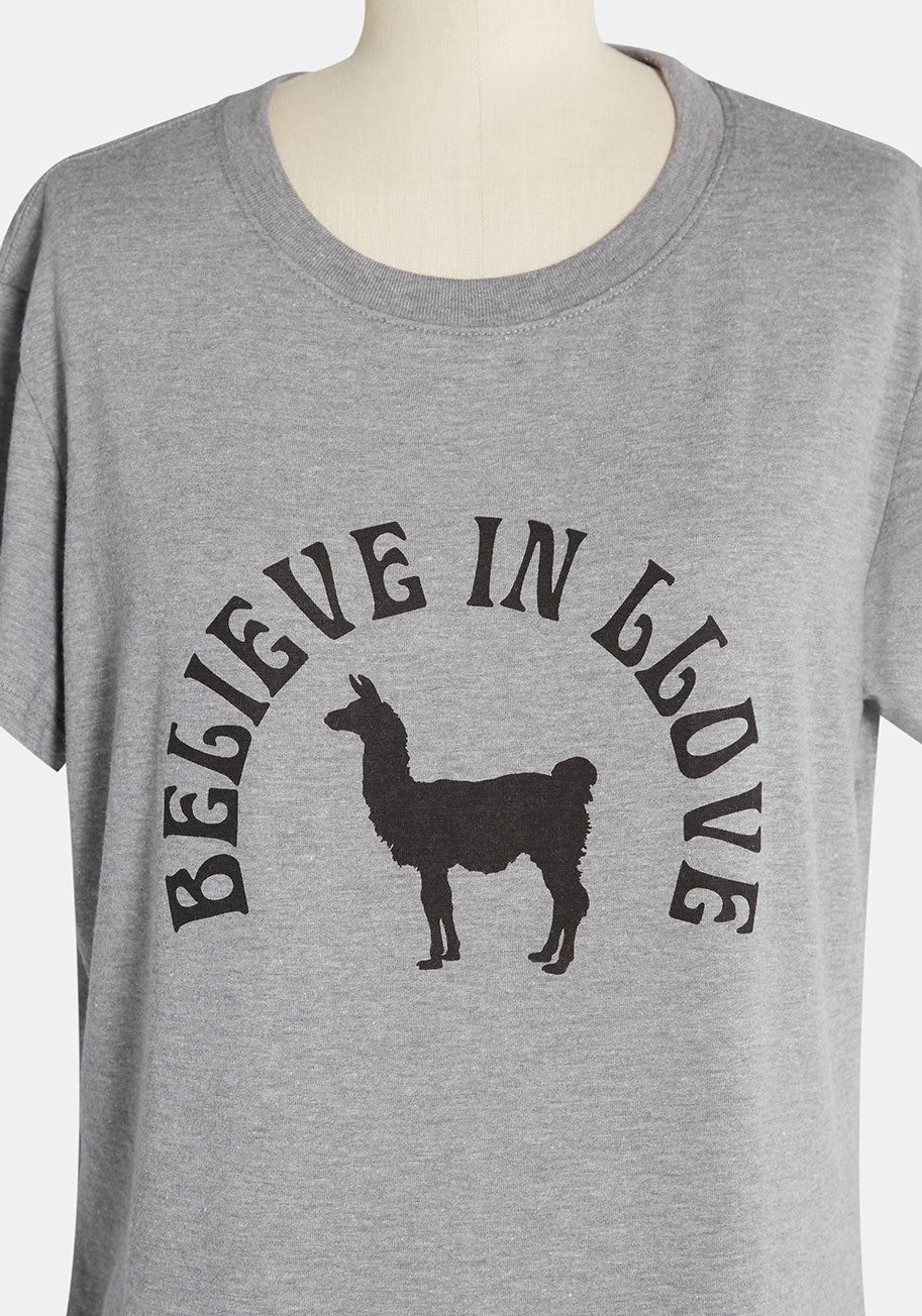 Llamas in Love Graphic Tee