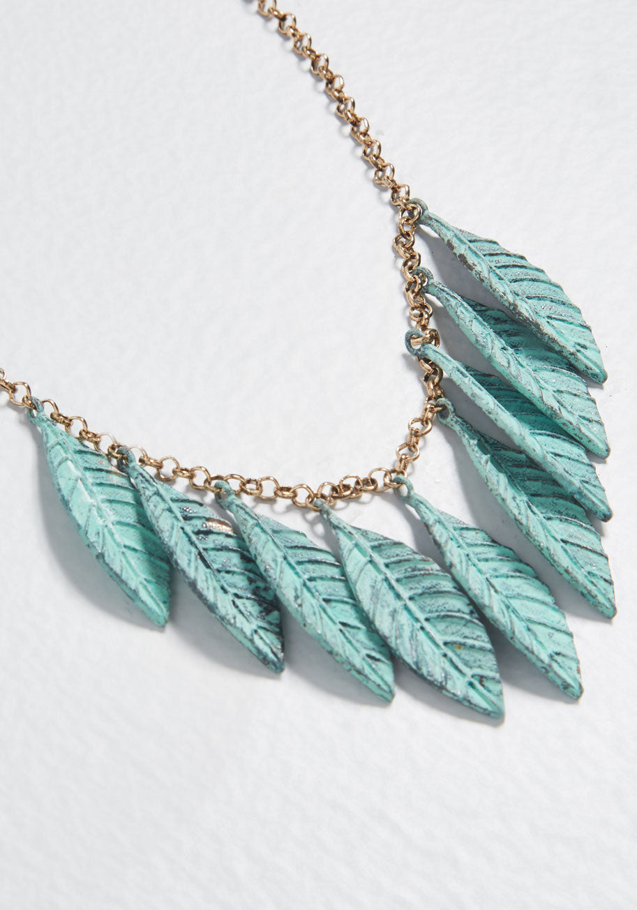 Frond Finery Leaf Necklace