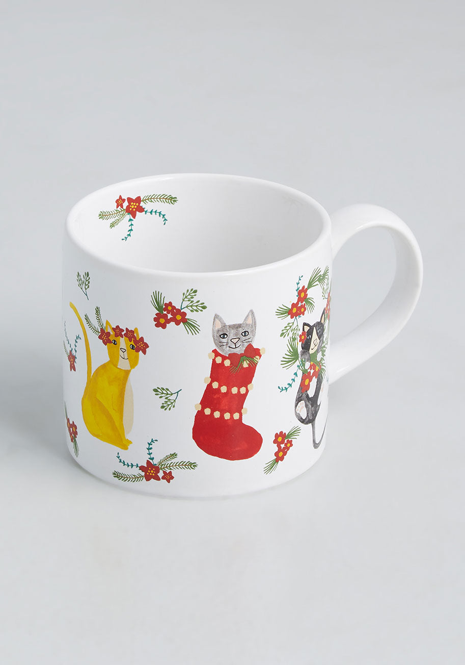 Stalking Your Stockings Ceramic Mug