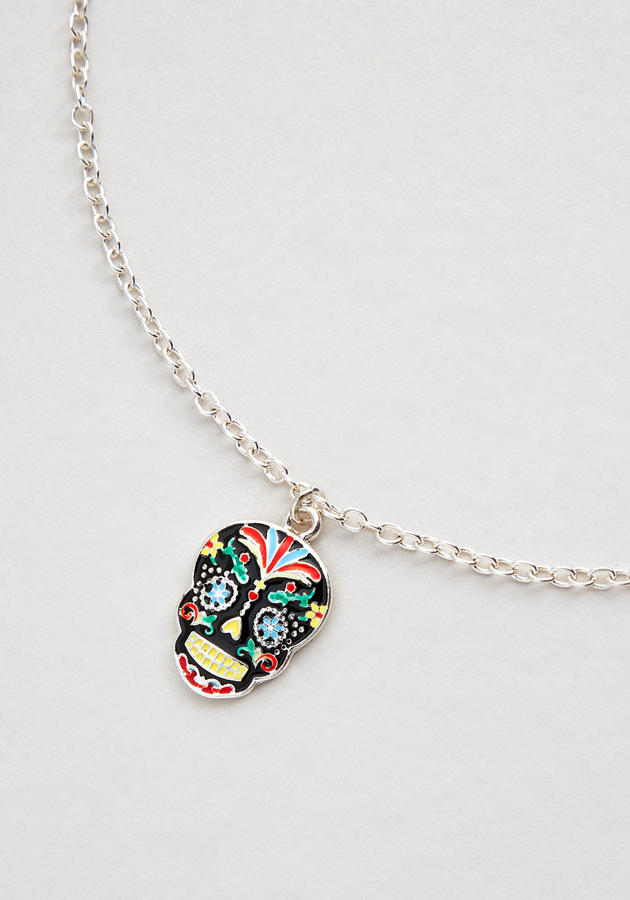 Sugar Skull and Spice Necklace