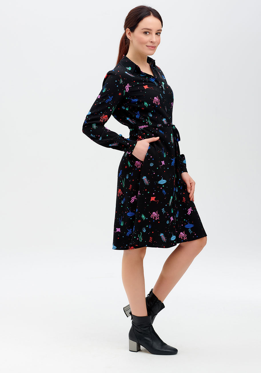 Deep Sea Voyage Shirt Dress