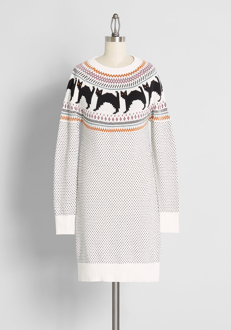 Hiss! Hiss! Hooray! Sweater Dress