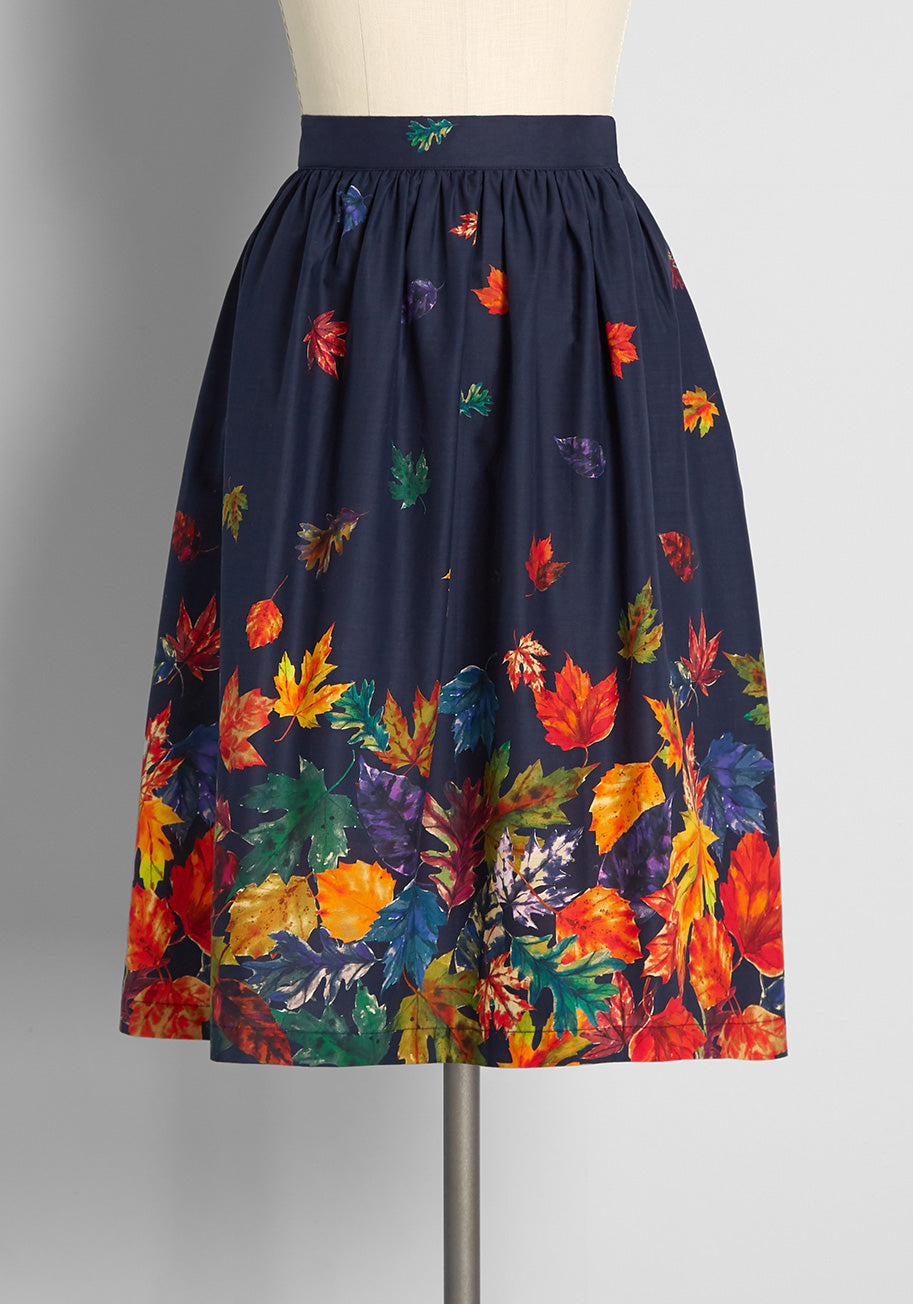 Falling For Autumn A-Line Skirt