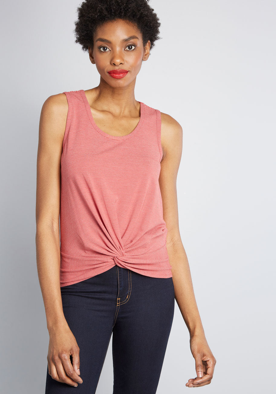 Knotted Moxie Tank Top