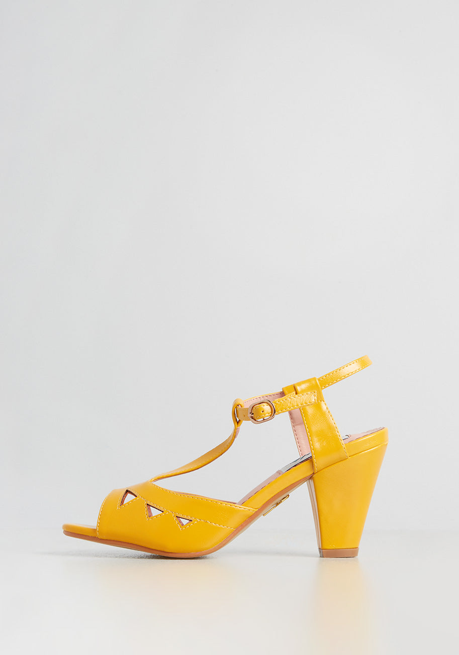 Lulu Hun x Collectif Sunkissed Stroll T-Strap Heel