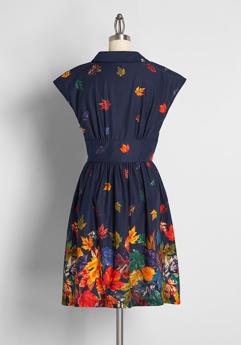 Can't Be-leaf I'm Fallin' For You Fit and Flare Dress | ModCloth