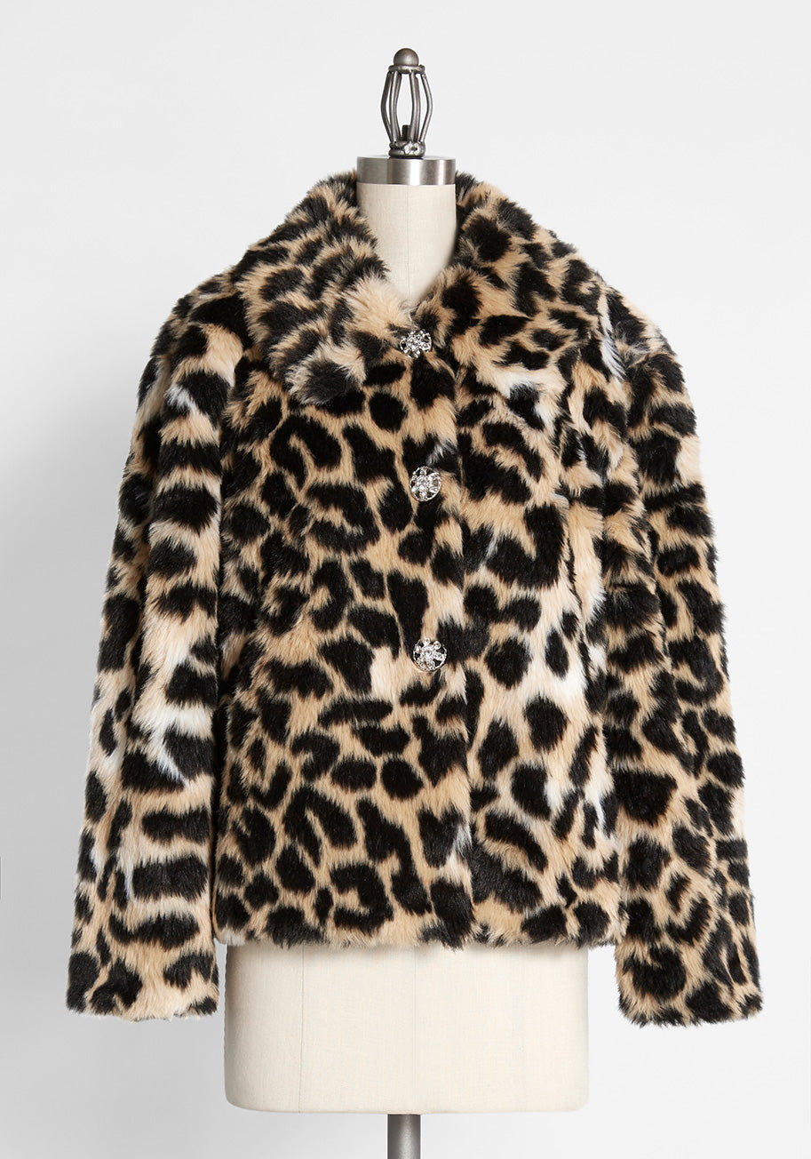 Era by ModCloth Haute Heirloom Faux-Fur Coat