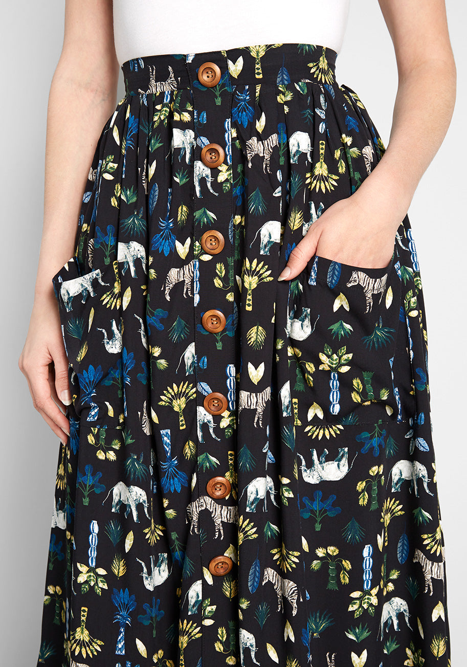 Safari, So Good Midi Skirt