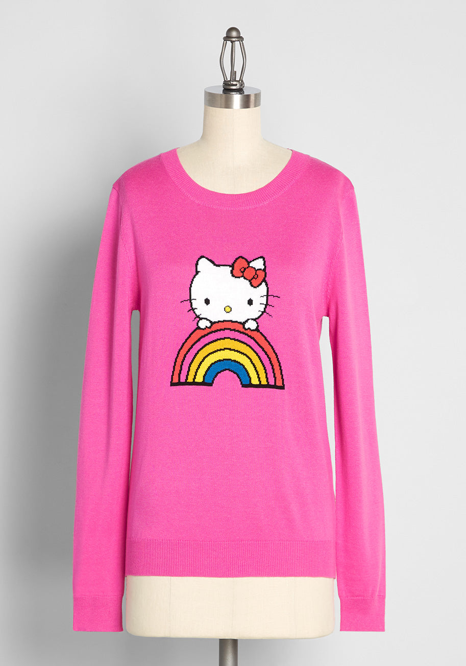 ModCloth x Hello Kitty Catch a Rainbow Sweater