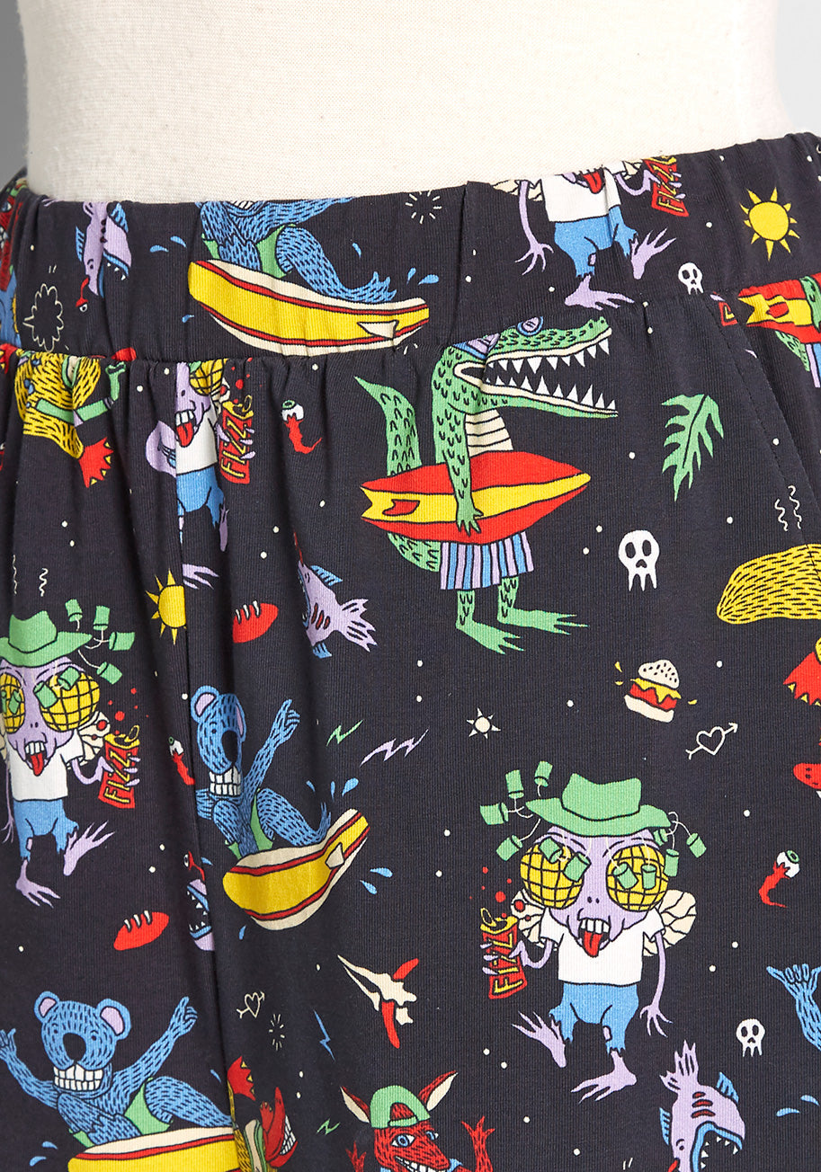 Intergalactic Party Animal Shorts