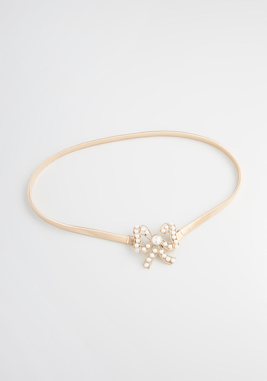 A Twirl of Pearls Stretch Belt