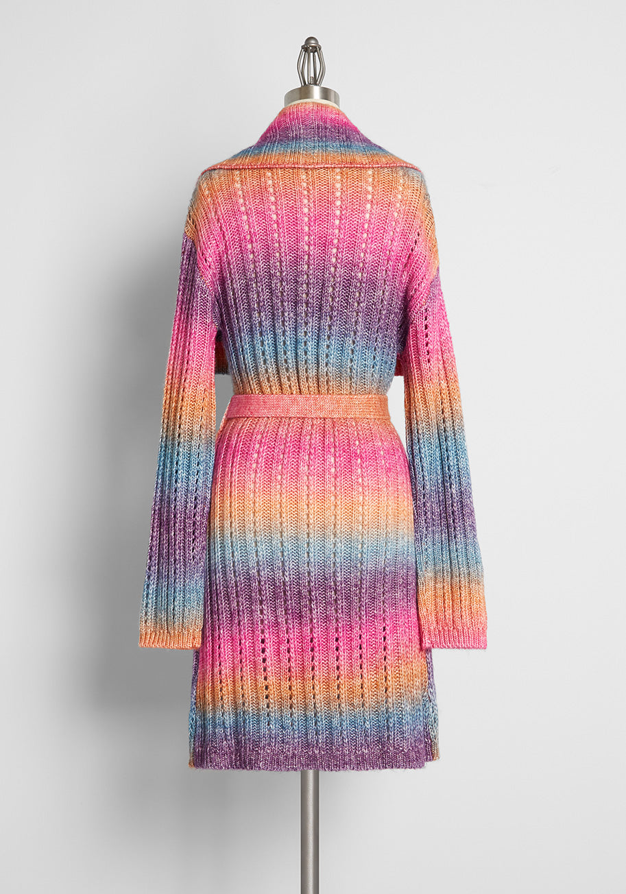 The Last Summer Sunset Longline Cardigan