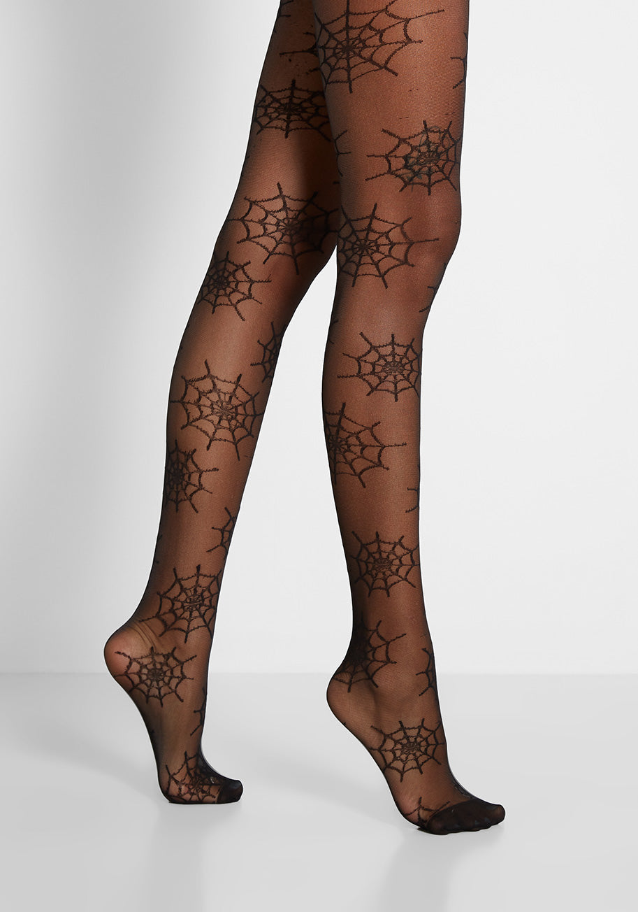 Chic Cobwebs Tights