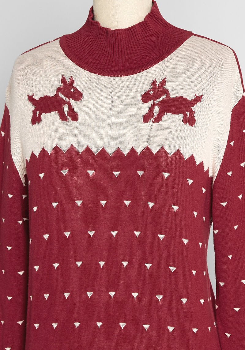 Sweet Scotty Dog Fair Isle Sweater | ModCloth