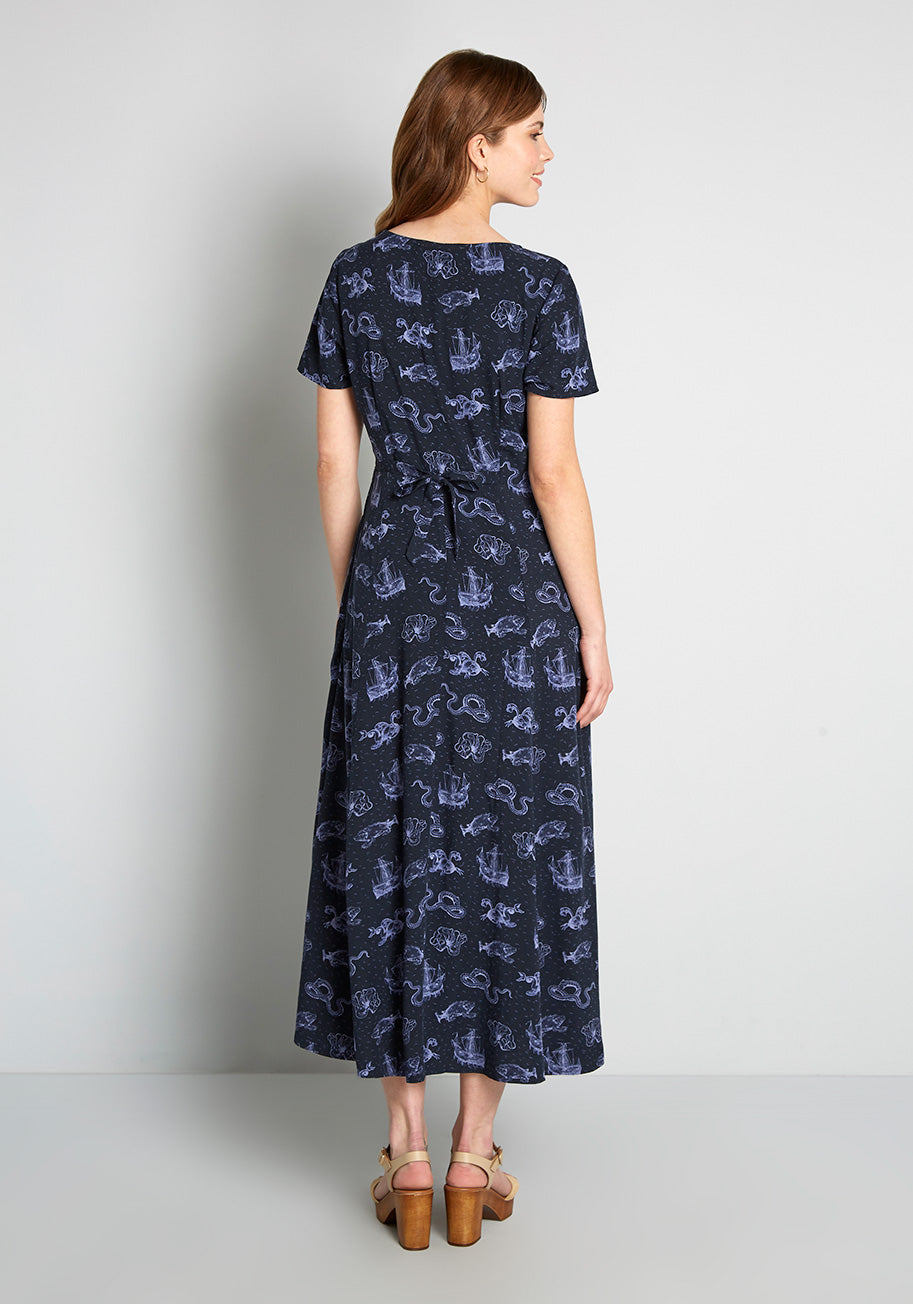 Rolling In The Deep Sea Maxi Dress