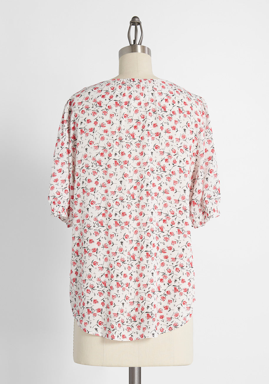 Penchant for Petals Floral Tunic