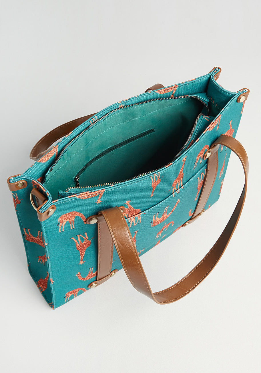 Camp Director Zipped Tote