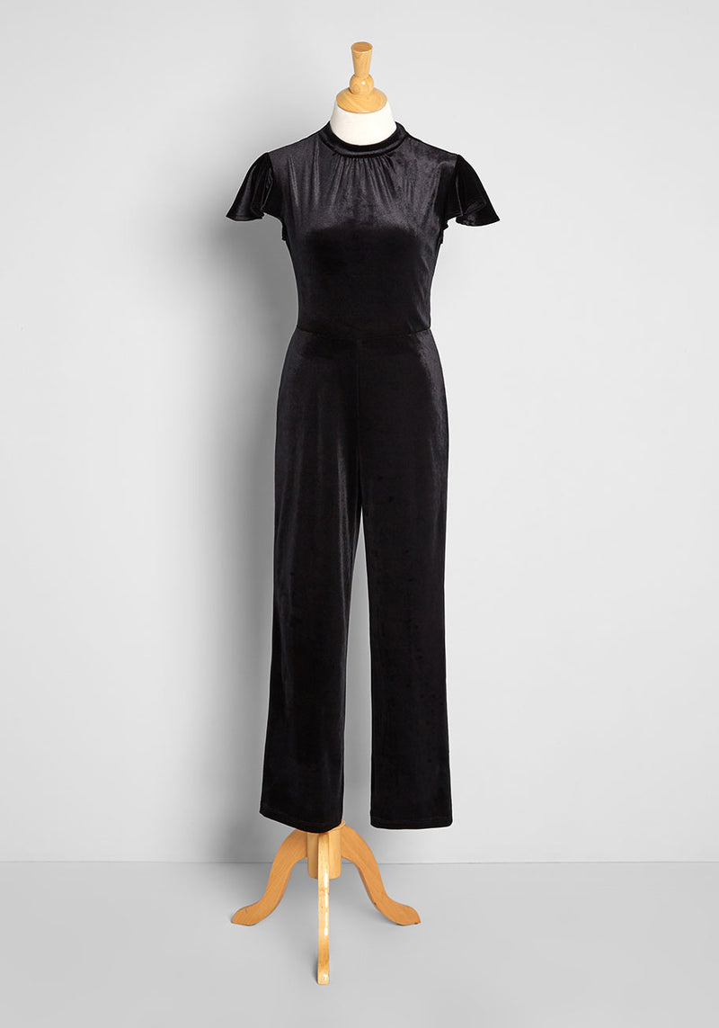 Shine With Me Velvet Jumpsuit