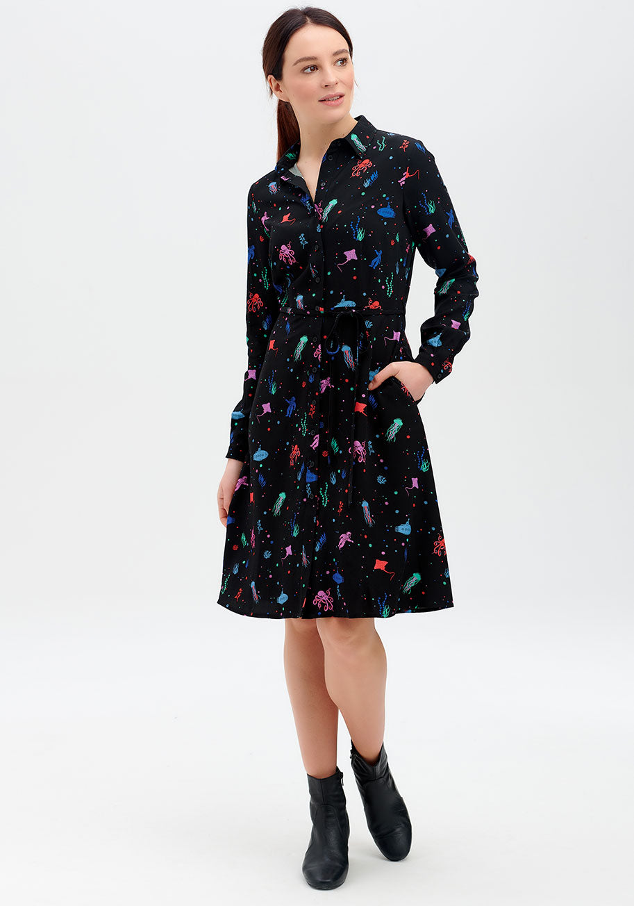 Deep Sea Voyage Shirt Dress