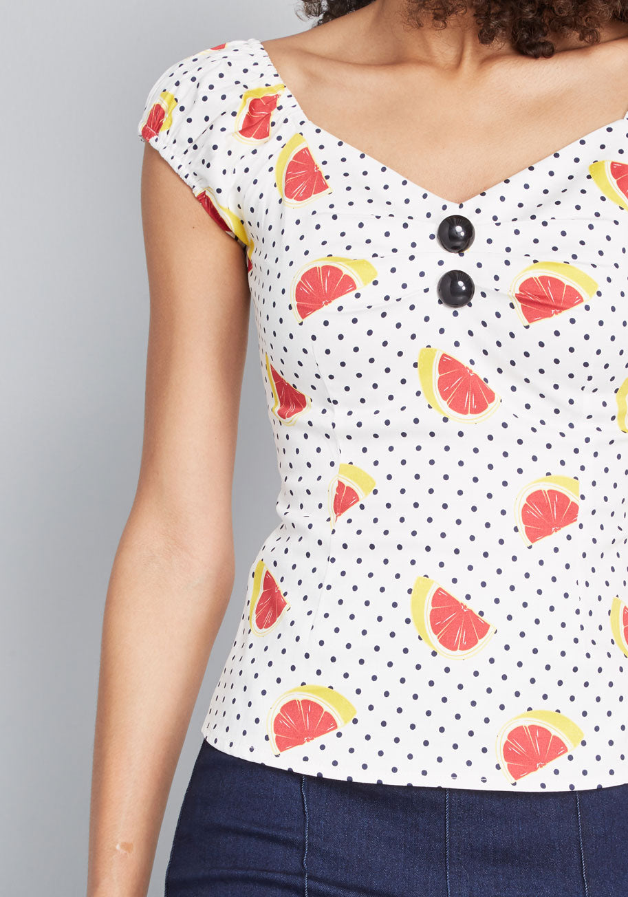 Collectif x MC Tickle Me Picnic Cotton Top