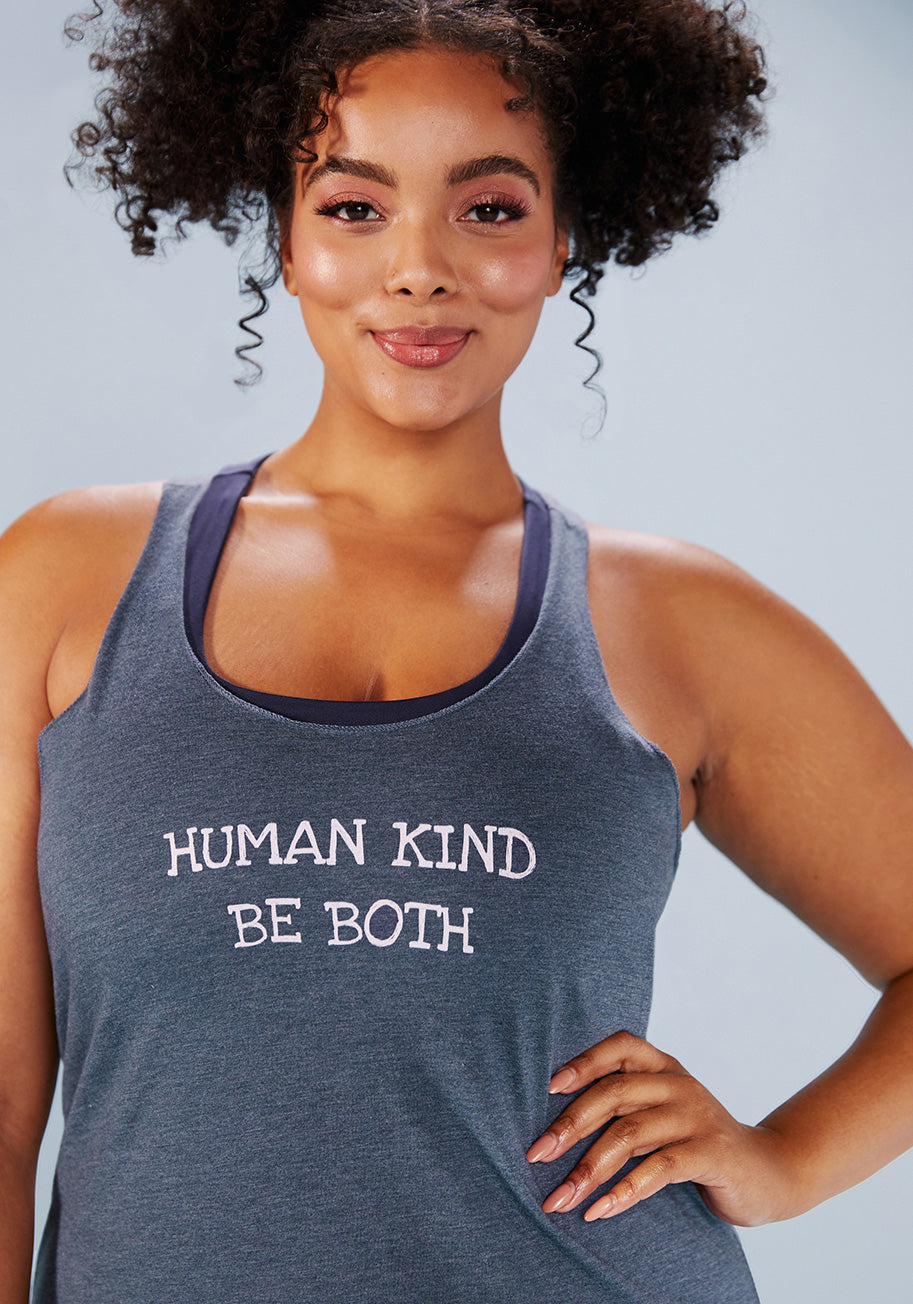 ModCloth x familiar...yet different Be Human and Kind Tank Top