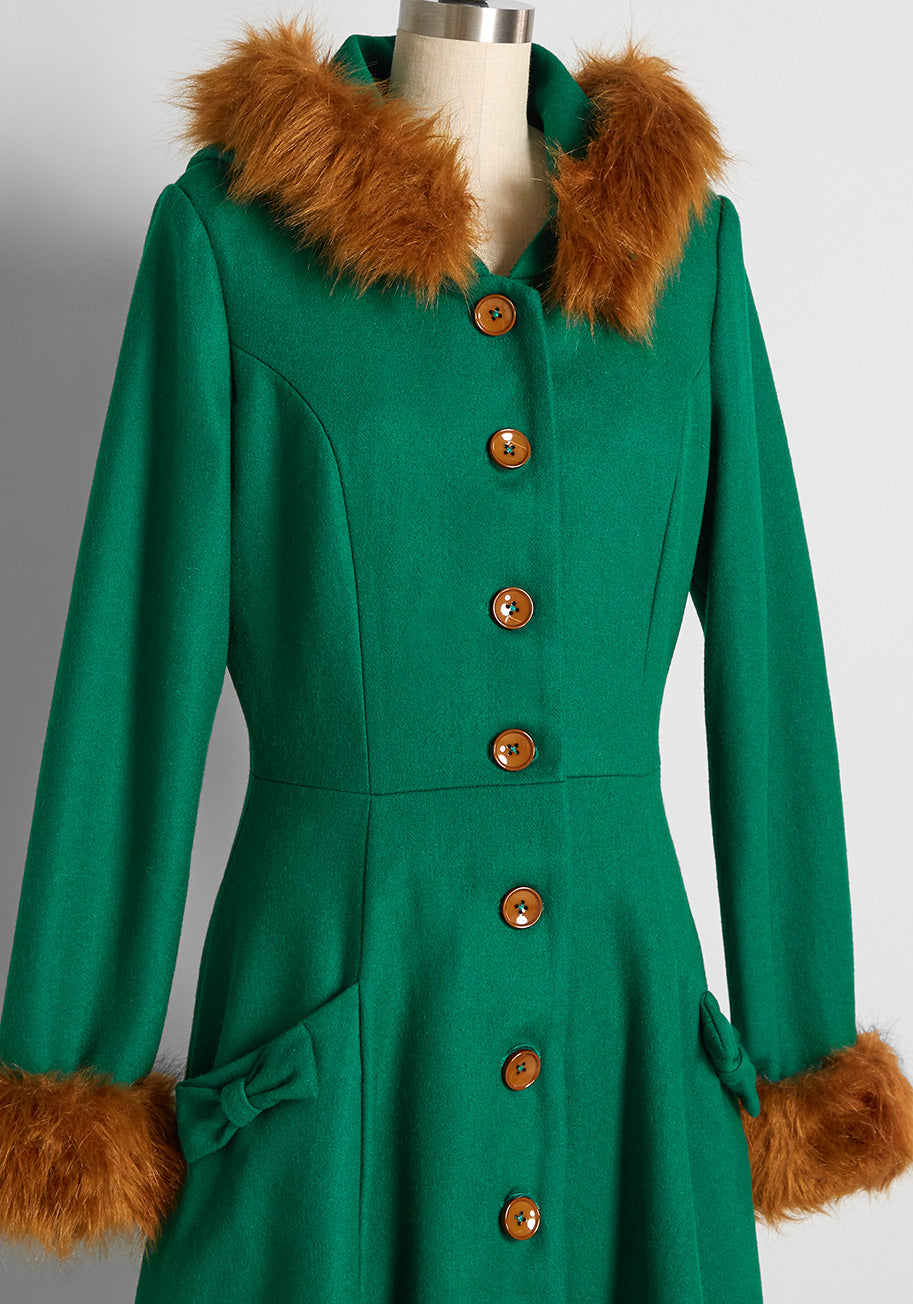 ModCloth x Collectif When Autumn Leaves Are Falling From The Trees Hooded Coat