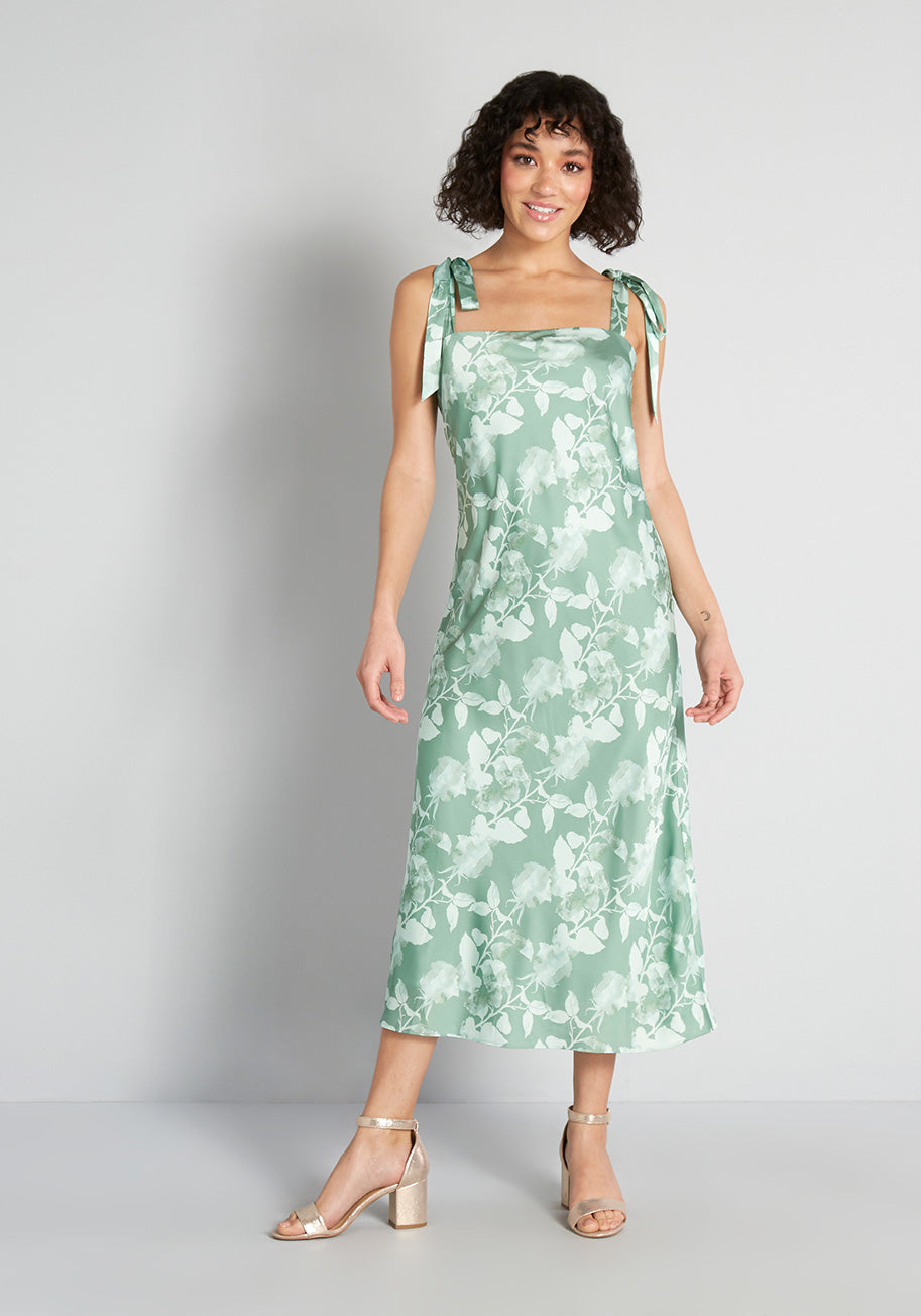 ModCloth x Hutch Tie-Shoulder Midi Dress