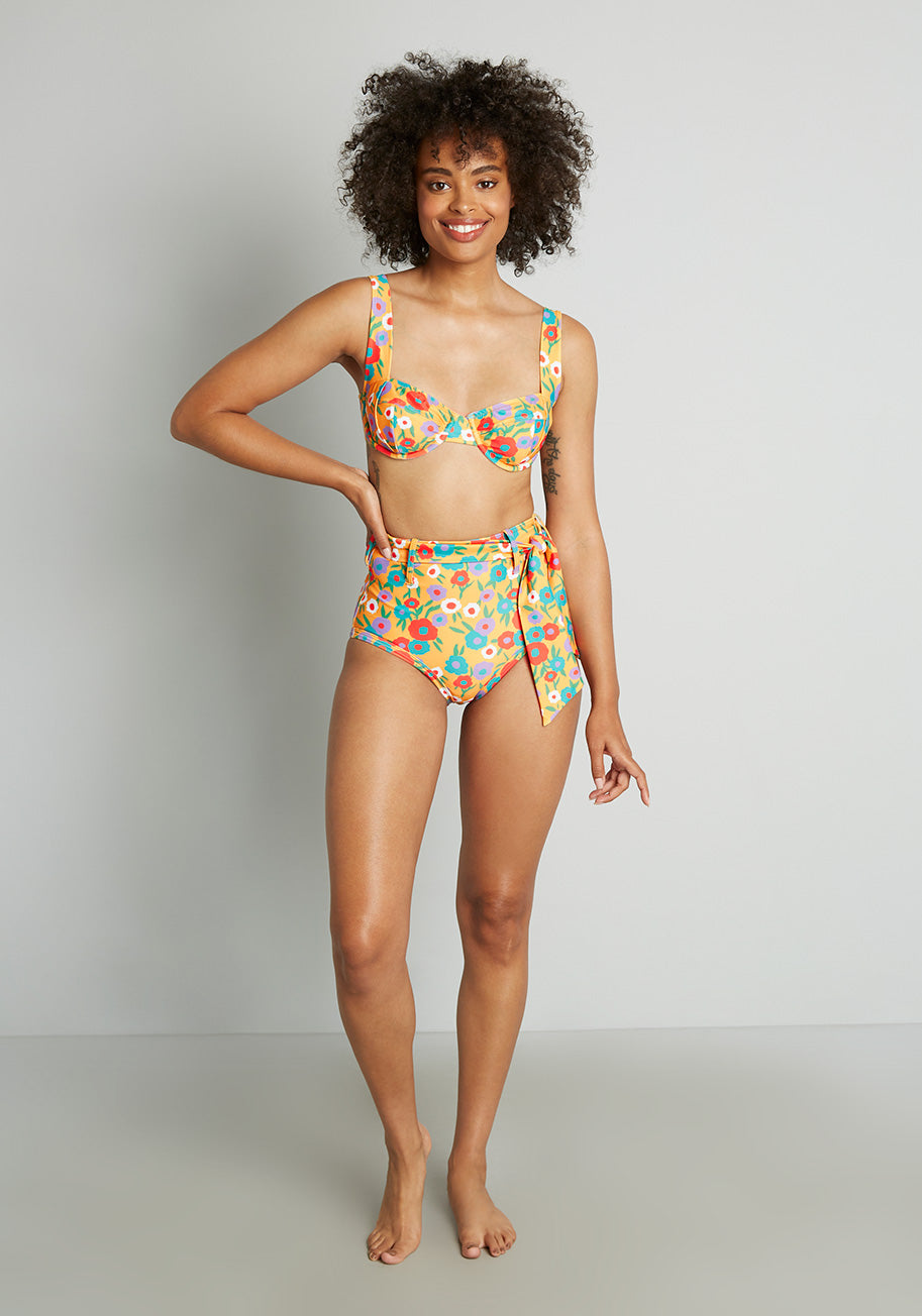 The Greta High-Waisted Bikini Bottom