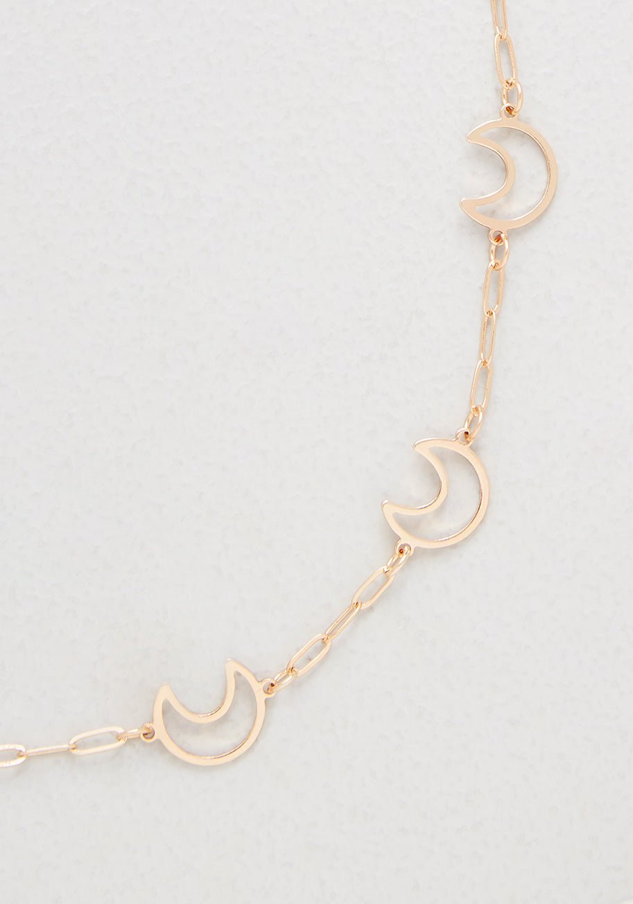 Linked To The Moon Necklace