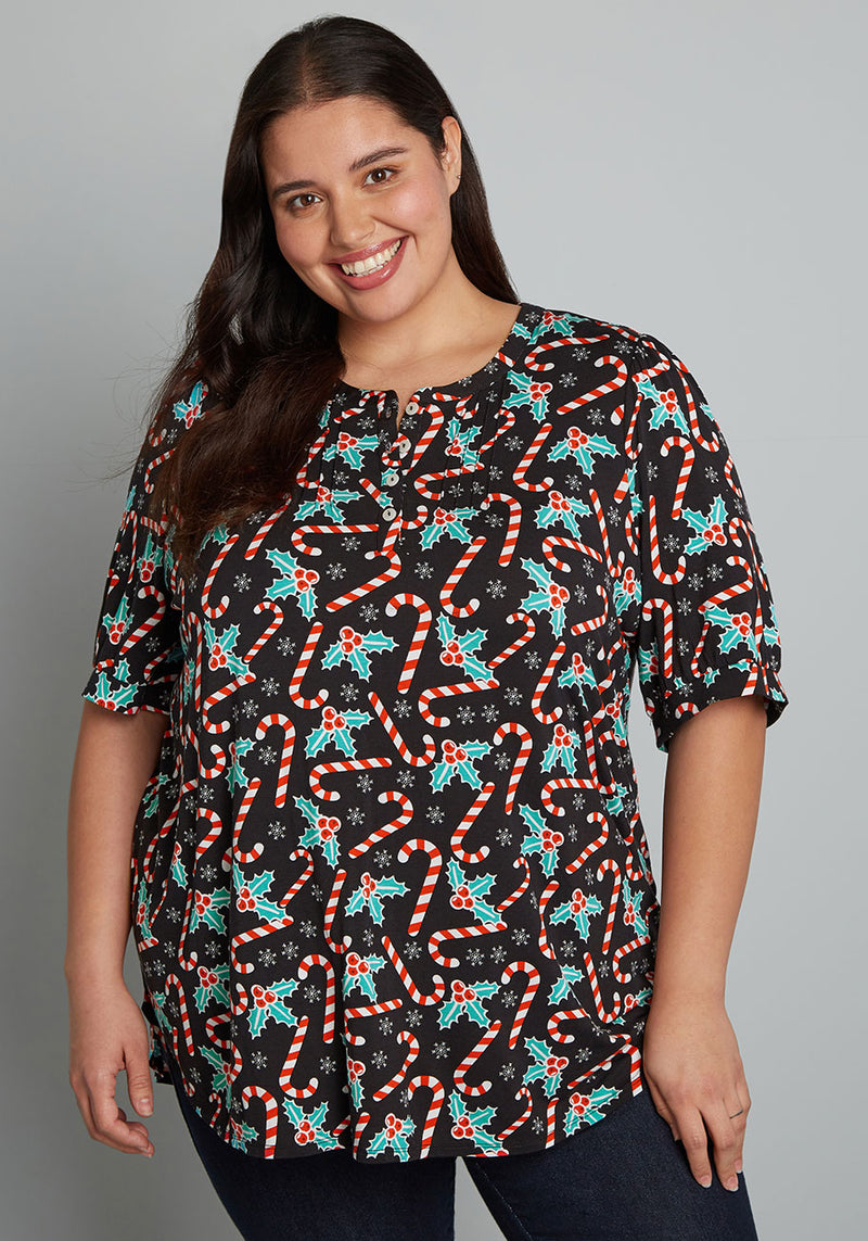 Winning Them Over Short Sleeve Top | ModCloth