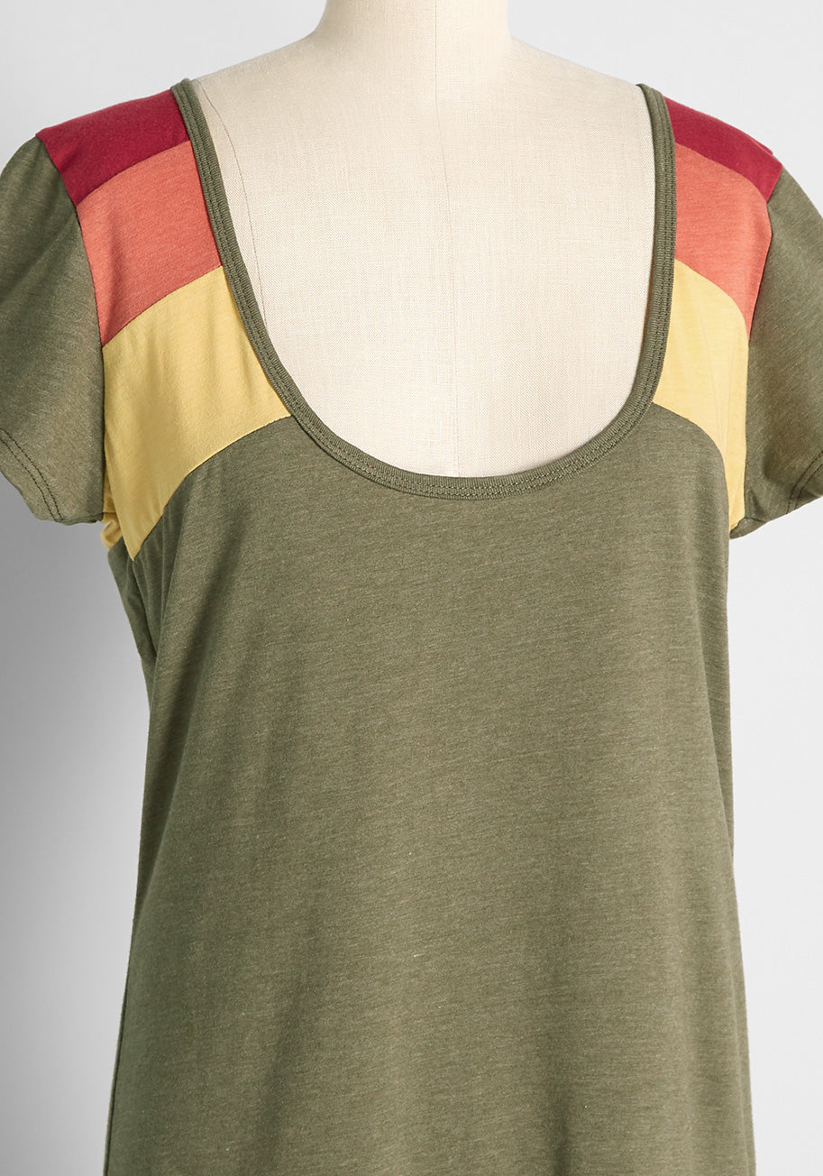 ModCloth x CAMP Collection Can't Stop Smiling Scoop Neck Tee