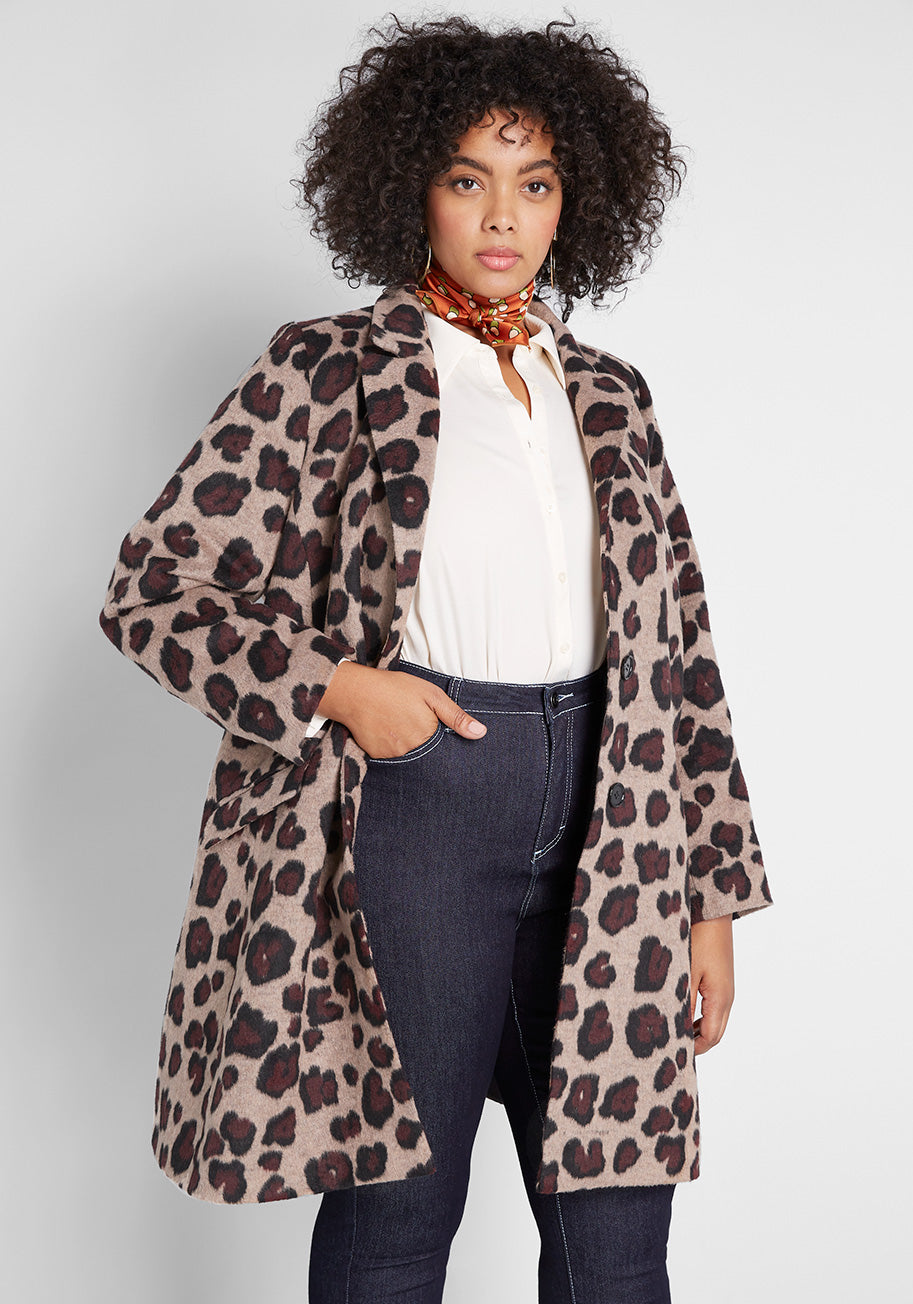 City Savvy Leopard Coat