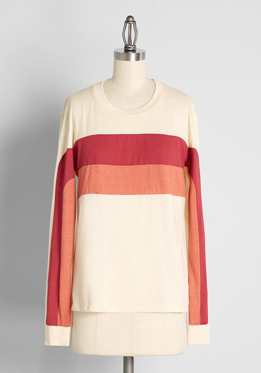 ModCloth x CAMP Collection Serene Sunset Vibes Long Sleeve Tee