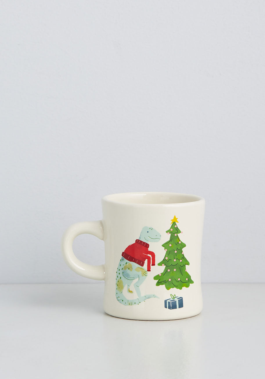 Dino-Mite Christmas Wishes Ceramic Mug