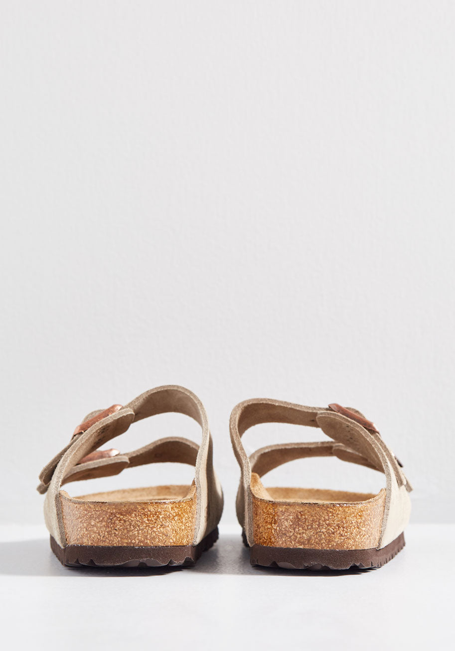 Strappy Camper Suede Sandal - Narrow