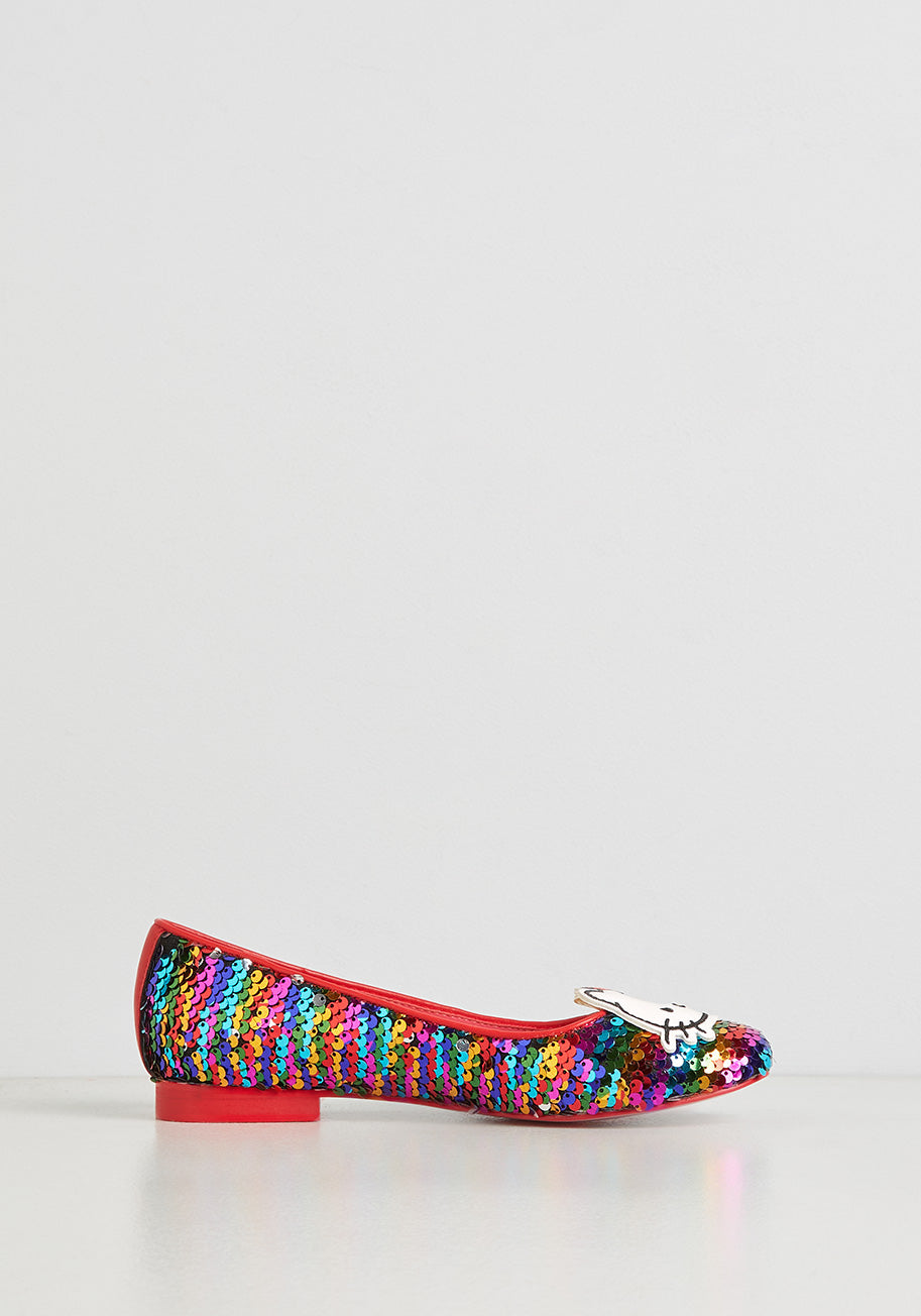 ModCloth x Hello Kitty Sweetly Sequined Flat