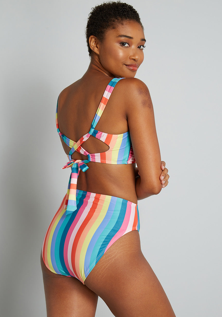 Rainbow Bikini Top