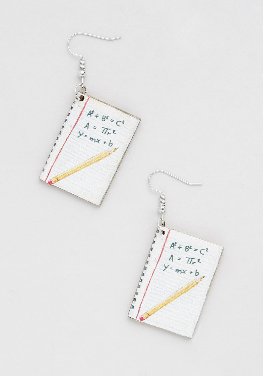 Solve For X Dangle Earrings