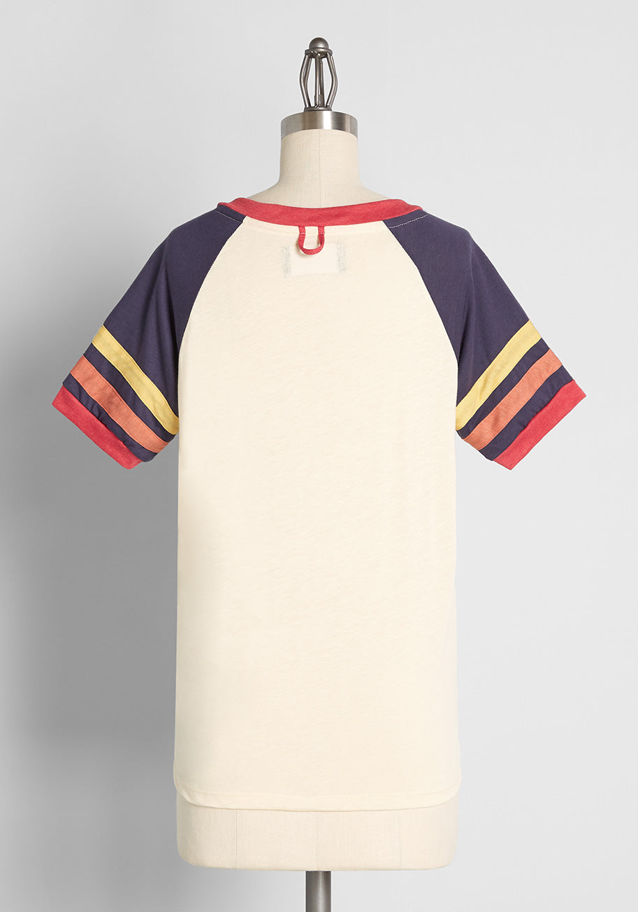 ModCloth x CAMP Collection Calling All the Plays Ringer Tee