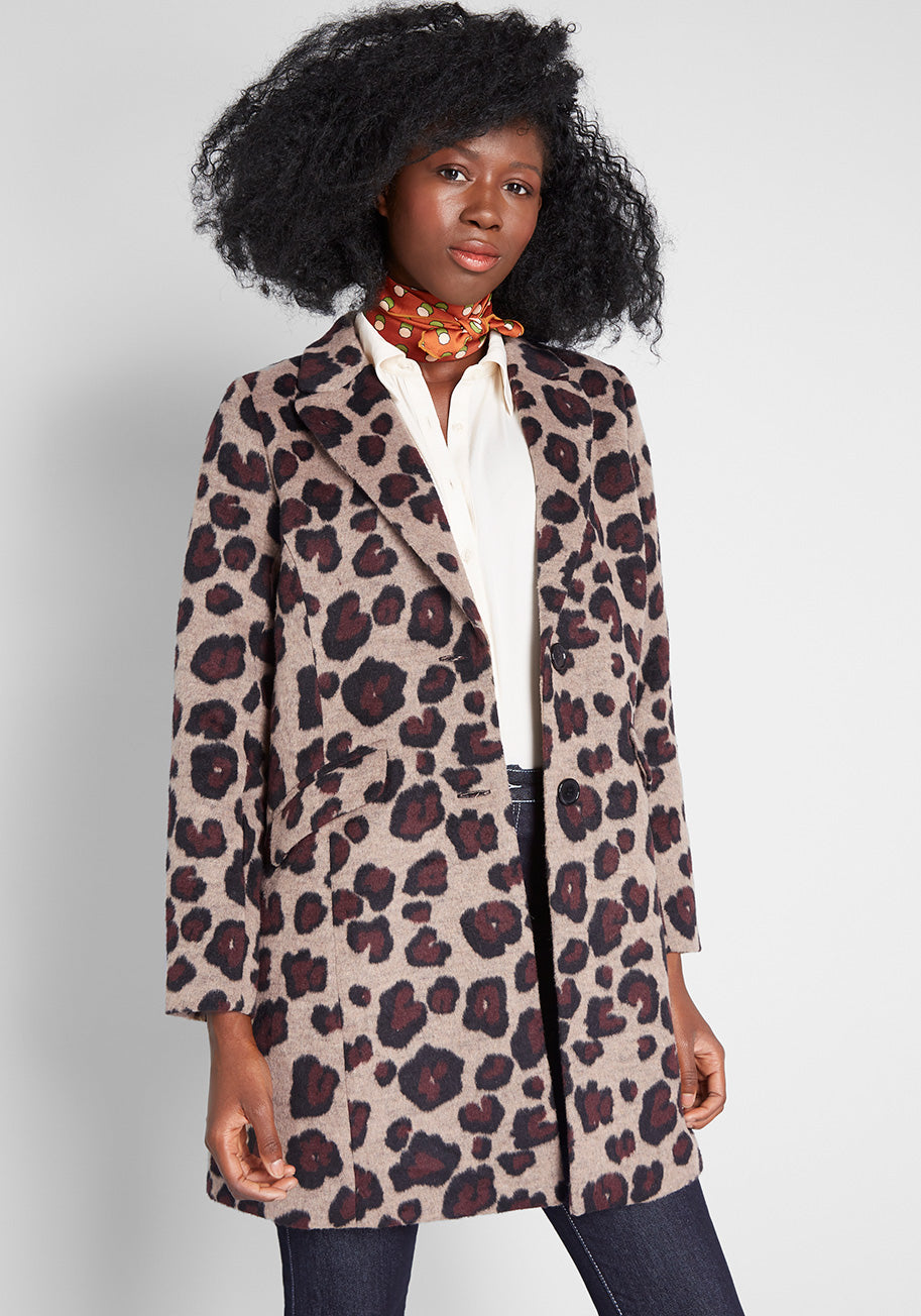 City Savvy Leopard Coat