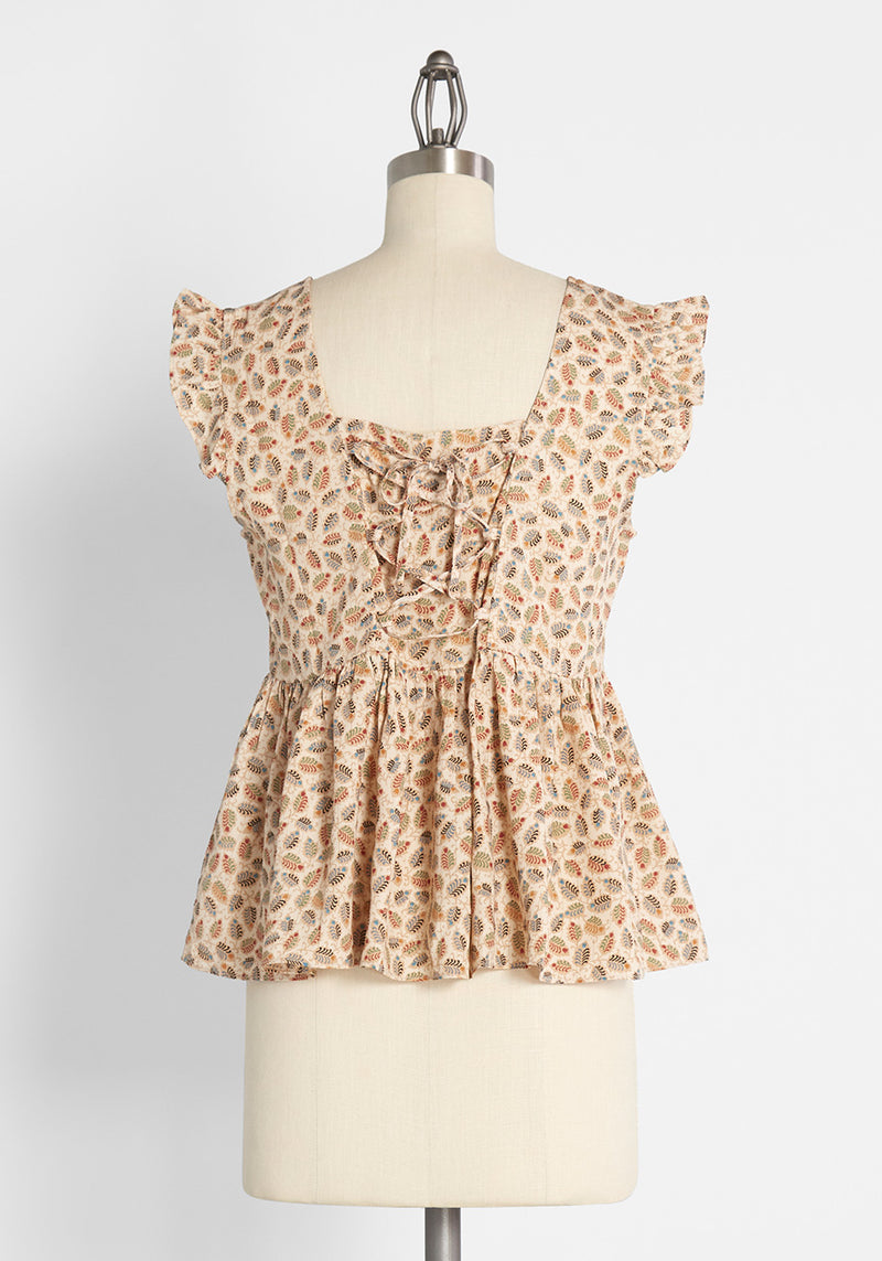 Fluttering in Leaves Top | ModCloth